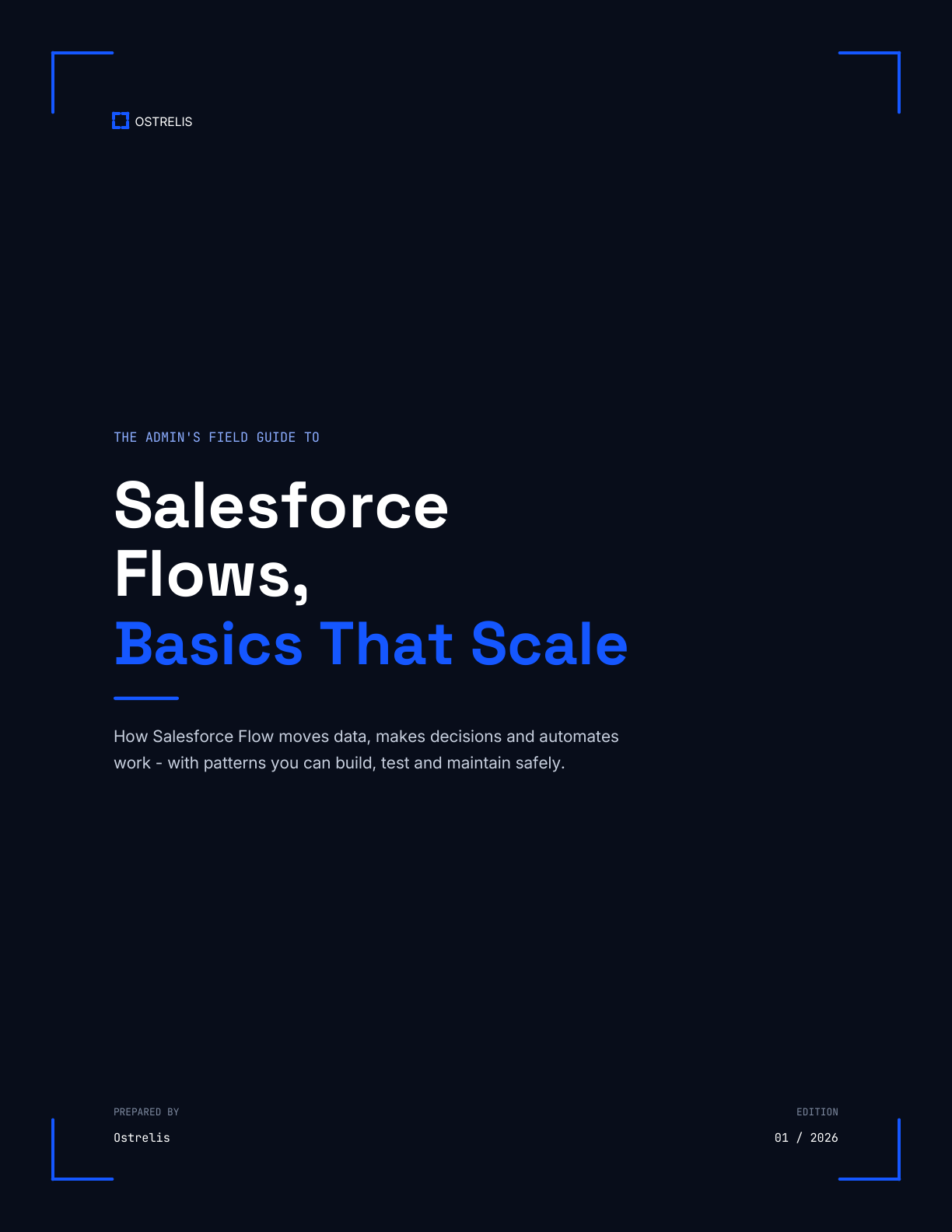 Ostrelis Salesforce Flow basics guide cover